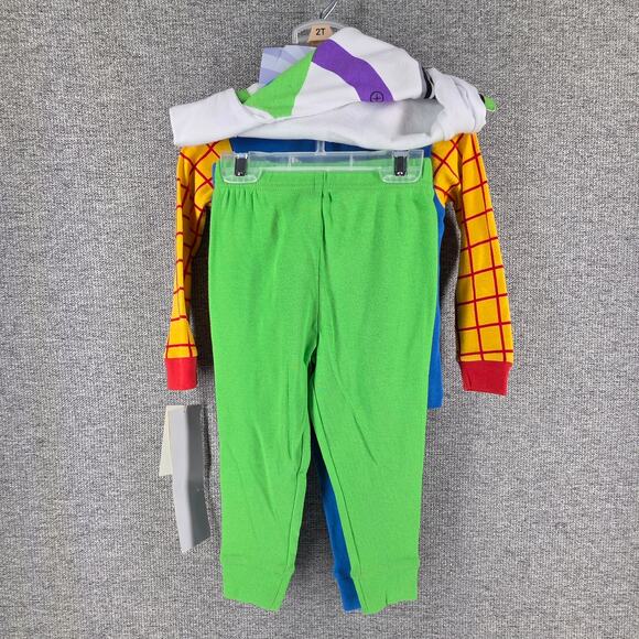 DISNEY COLLECTION TODDLER BOYS 4-PC TOY STORY PAJAMA SETS BUZZ & WOODY SIZE 2T - Picture 4 of 10